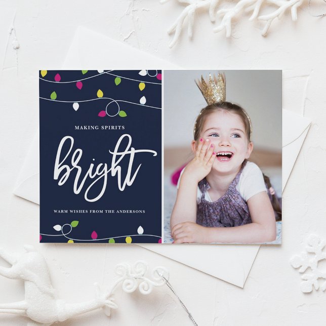 Tarjeta Festiva Navidades brillantes y coloridos fotografian (Subido por el creador)