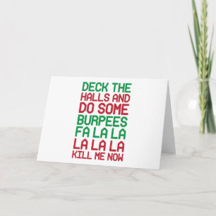 Tarjeta Festiva Navidades Burpees