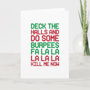 Tarjeta Festiva Navidades Burpees