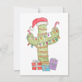 Tarjeta Festiva Navidades Cactus