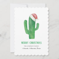 Navidades cactus. Año Nuevo. Cactus verdes y rojos