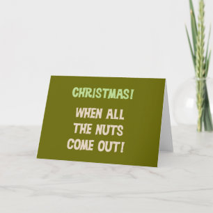 Tarjeta Festiva Navidades camisetas y regalos de nueces