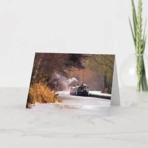 TARJETA FESTIVA NAVIDADES CANAL BOATS