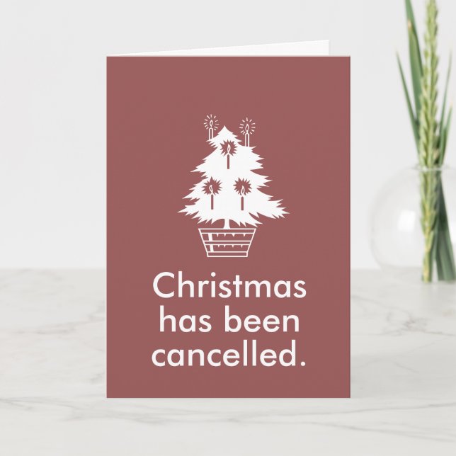 Tarjeta Festiva Navidades cancelados (Anverso)
