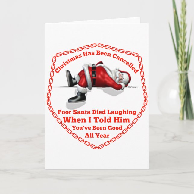 Tarjeta Festiva Navidades cancelados (Anverso)