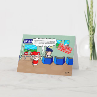 Tarjeta Festiva Navidades cancelados - ¡Santa Claus se atascó en u