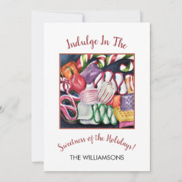 Tarjeta Festiva Navidades Candies