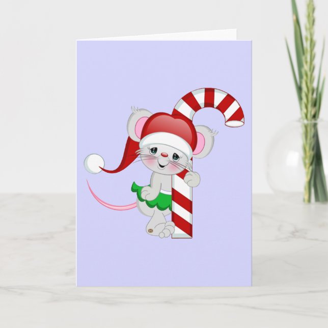 Tarjeta Festiva Navidades Cañón de golosinas (Anverso)
