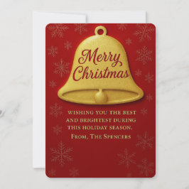 Tarjeta Festiva Navidades caprichosos Bell y Holly Photo