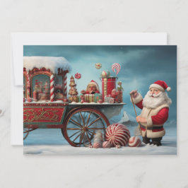 Tarjeta Festiva Navidades caprichosos Candy Cart 4