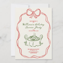 Navidades caprichosos cena Fiesta Verde y Rojo