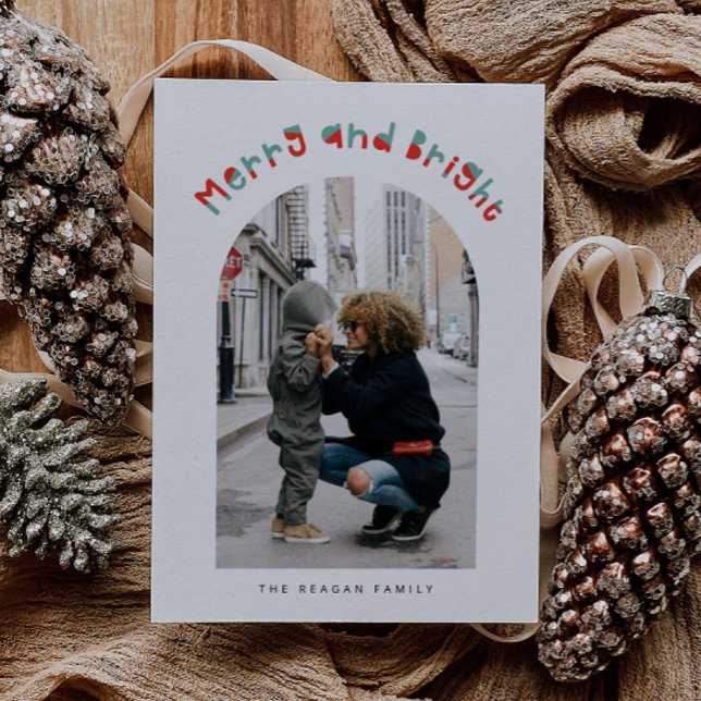 Tarjeta Festiva Navidades caprichosos de arcos y arcos brillantes (Subido por el creador)