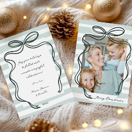 Tarjeta Festiva Navidades caprichosos de fotografía con marco de a