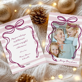 Tarjeta Festiva Navidades caprichosos de fotografía con marco de a