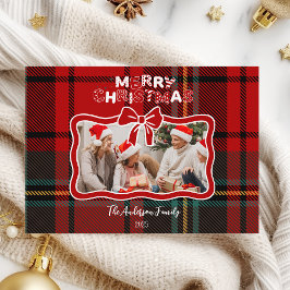 Tarjeta Festiva Navidades caprichosos de Red Retro