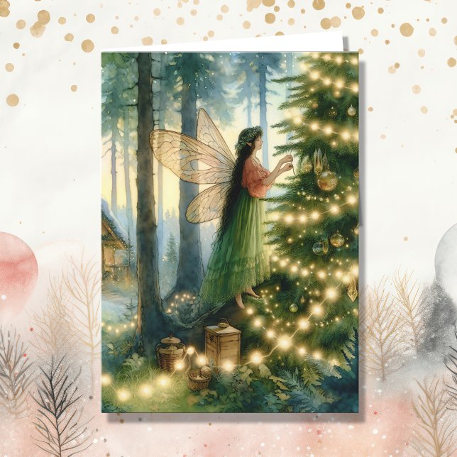 Tarjeta Festiva Navidades caprichosos del núcleo del algodón (Subido por el creador)
