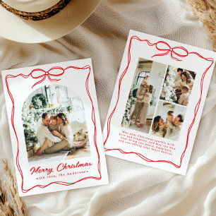 Tarjeta Festiva Navidades caprichosos fotografian cinta de cebo di