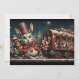 Tarjeta Festiva Navidades caprichosos Tren 2