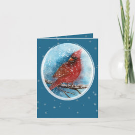 Tarjeta Festiva Navidades Cardenal Pensando en ti