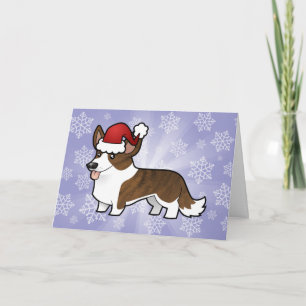 Tarjeta Festiva Navidades Cardigan Welsh Corgi