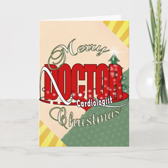 TARJETA FESTIVA NAVIDADES CARDIOLOGISTA MÉDICA (Anverso)