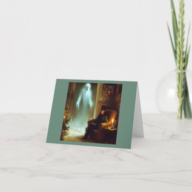 Tarjeta Festiva Navidades Carol Fantasma de Navidades del pasado (Anverso)