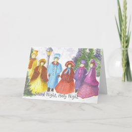 Tarjeta Festiva Navidades Carolers