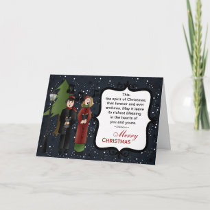 Tarjeta Festiva Navidades Carols