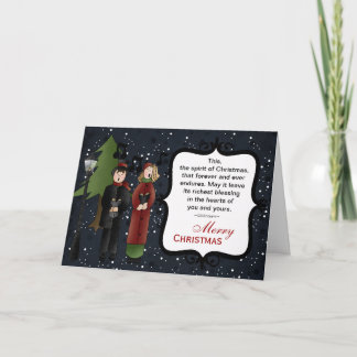 Tarjeta Festiva Navidades Carols