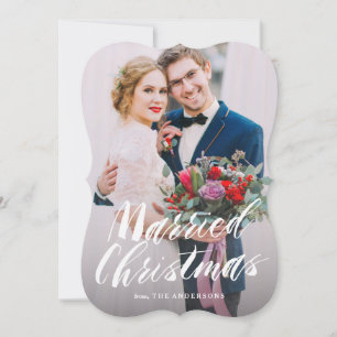 Tarjeta Festiva Navidades casados