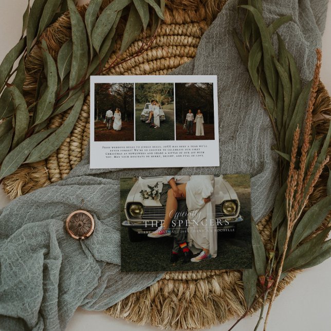 Tarjeta Festiva Navidades casados | Foto de primera festividad rec (Subido por el creador)