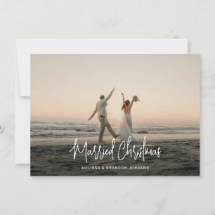 Tarjeta Festiva Navidades casados manuscrito 4 Tira fotográfica