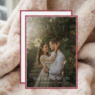 Tarjeta Festiva Navidades casados y brillantes fotos de boho ruso