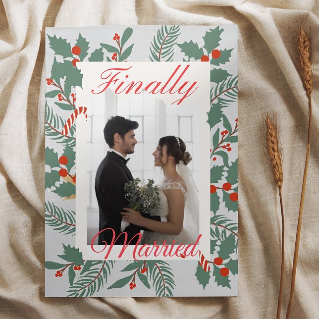 Tarjeta Festiva Navidades casados y merry (Subido por el creador)
