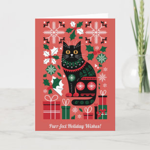 Tarjeta Festiva Navidades Cat-Mas