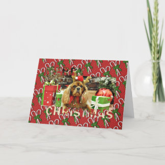 Tarjeta Festiva Navidades - Cavalier King Charles Spaniel - Meyers
