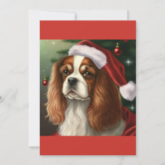 Tarjeta Festiva Navidades Cavalier King Charles Spaniel T-Shirt