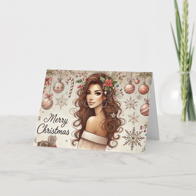 Tarjeta Festiva Navidades Cheer (Anverso)