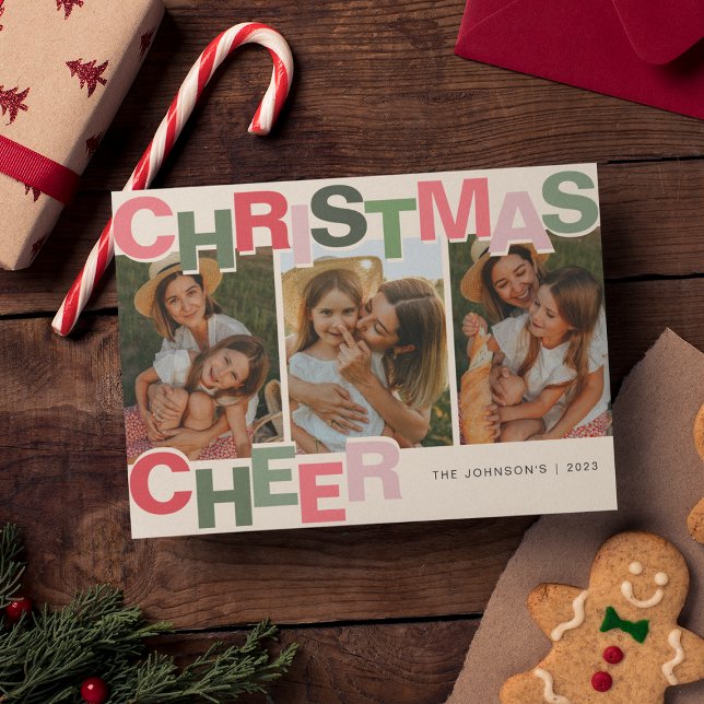 Tarjeta Festiva Navidades Cheer | Navidades fotográficos (Subido por el creador)