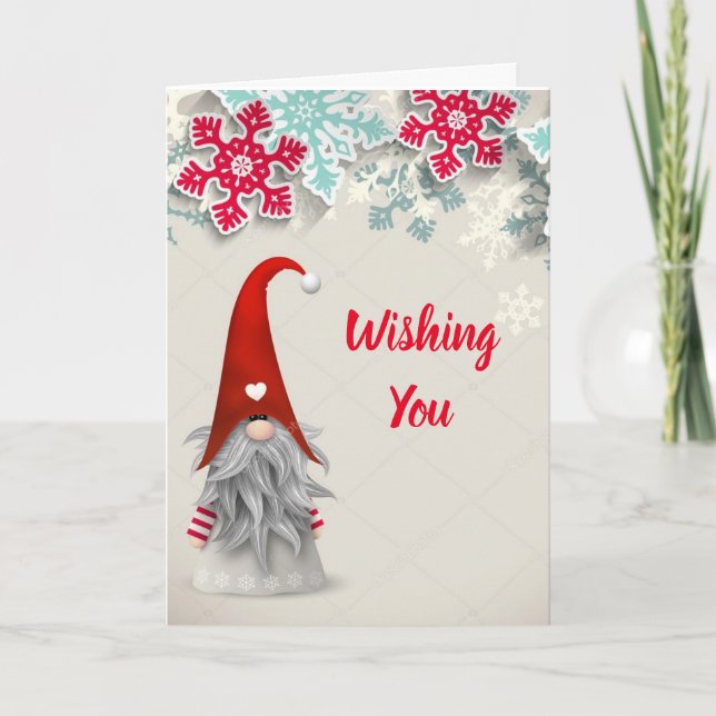 TARJETA FESTIVA NAVIDADES CHEER Y FANTÁSTICOS DESEOS DE AÑO NUEVO (Anverso)