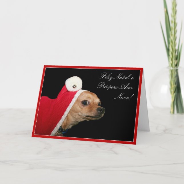 Tarjeta Festiva Navidades Chihuahua (Anverso)