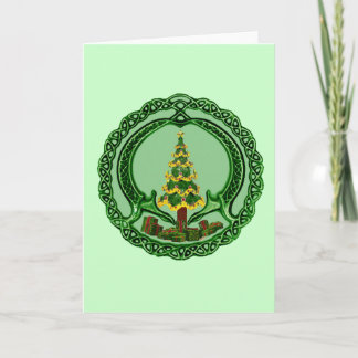 Tarjeta Festiva Navidades Claddagh