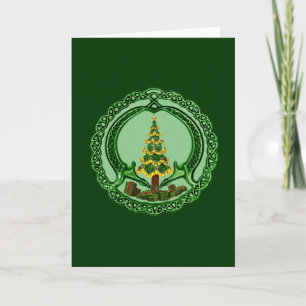Tarjeta Festiva Navidades Claddagh