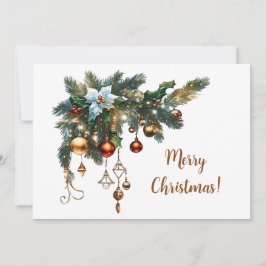 Tarjeta Festiva Navidades clásicos