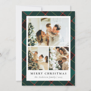 Tarjeta Festiva Navidades clásicos de Collage de fotos y plástico