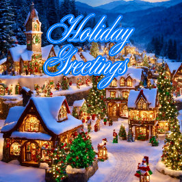 Tarjeta Festiva Navidades Clásicos De Festividades Colorosas