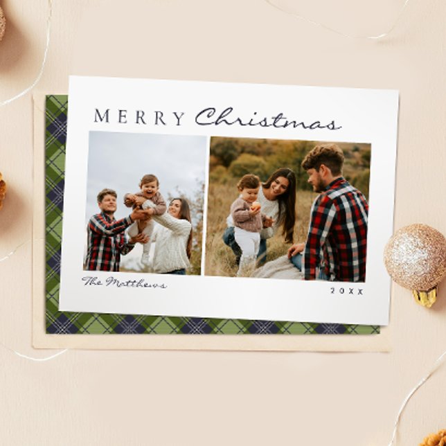 Tarjeta Festiva Navidades clásicos de fotografía de la familia Gre (Subido por el creador)