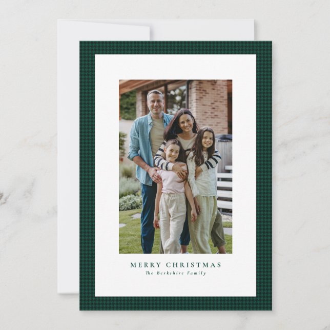 Tarjeta Festiva Navidades clásicos de la cabina verde (Anverso)