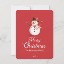 Navidades clásicos de la familia Red Snowman