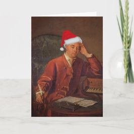 Tarjeta Festiva Navidades clásicos de Santa Handel Messiah